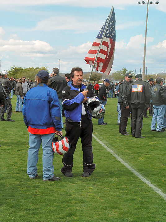 Riders Support The Troops