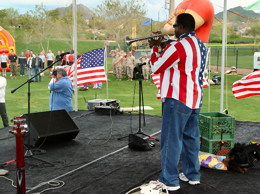 Jesse Plays the National Anthem