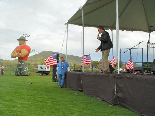 Bruce Jacobs Addresses the Crowd