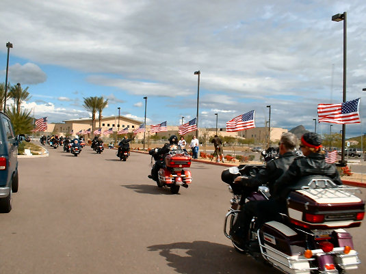 Riders Leave for Anthem