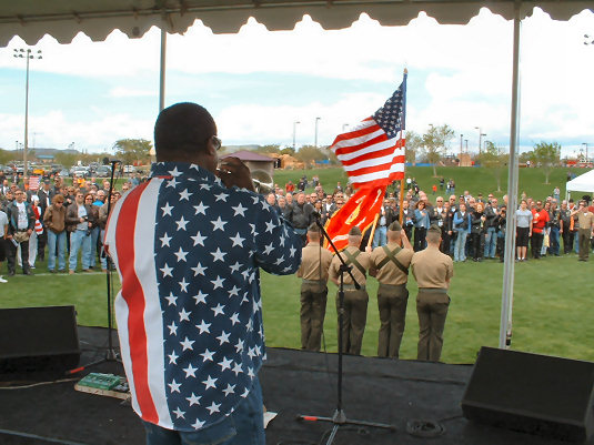 Jesse McGuire Plays the Trumpet