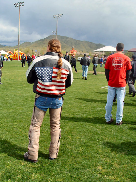 Riders Support The Troops