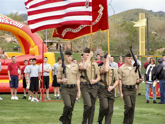 Color Guard From Camp Pendleton