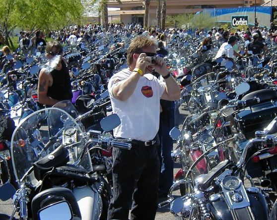 Hey That's Me - In a Sea Of Motorcycles