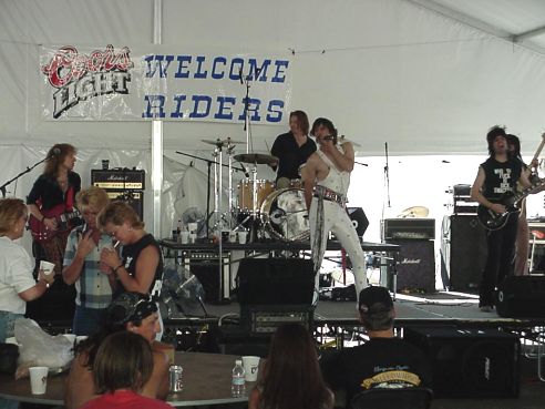 The Band In The Outdoor Tent At The Flamingo