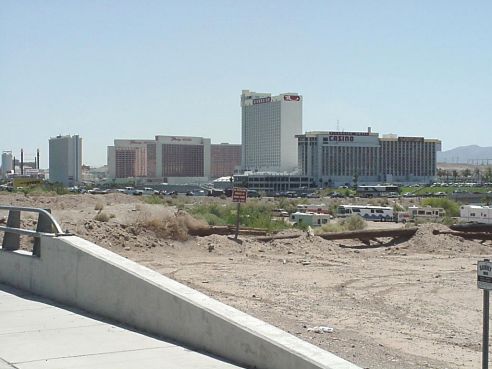 View Of Laughlin Right Before The Bridge