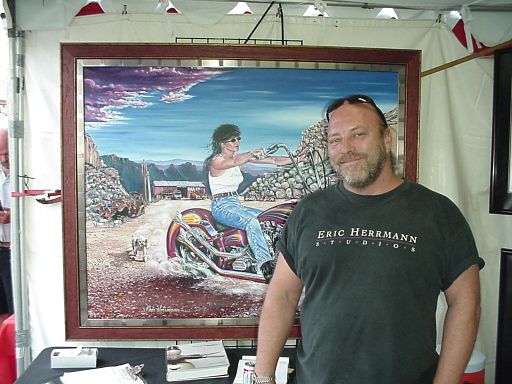 Eric Herrmann-Artist For The Laughlin River Run Painting