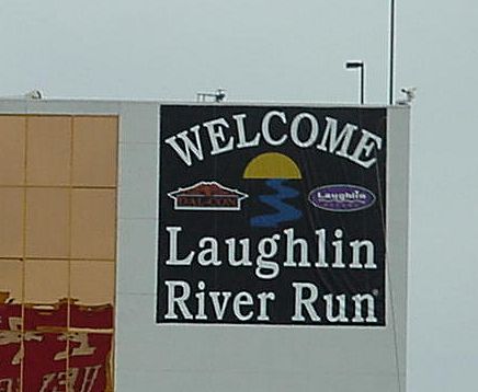 River Run Sign On The Side Of The Golden Nugget