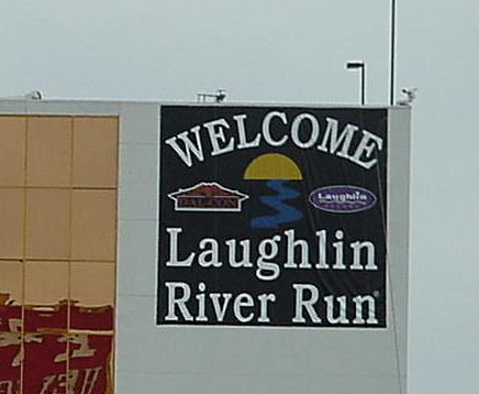 River Run Sign On The Side Of The Golden Nugget