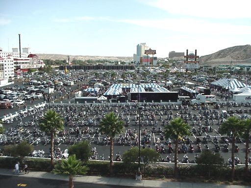 View Of Vendors From Top Of Garage