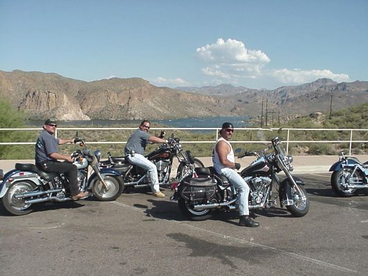Bikes Overlooking The Lake