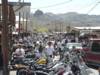 The Crush Of Riders Coming Into Oatman