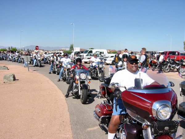 Riders Entering The Park