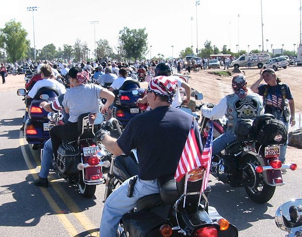 Riders Entering The Park