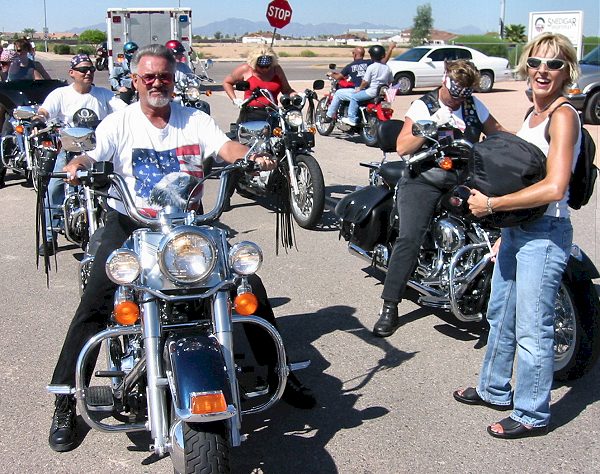 Riders Entering The Park