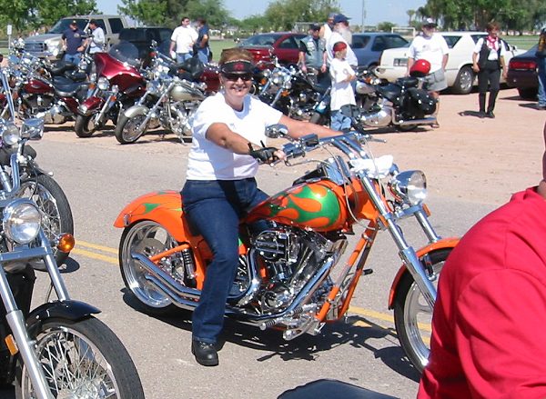 Riders Entering The Park