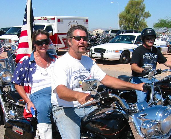 Riders Entering The Park