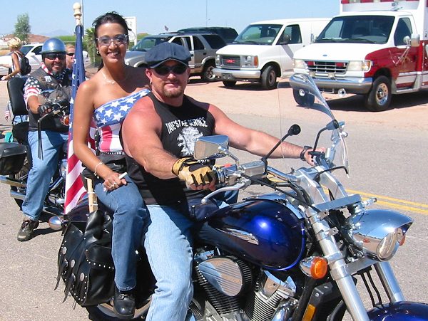 Riders Entering The Park