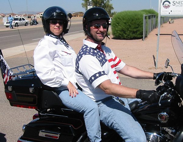 Riders Entering The Park