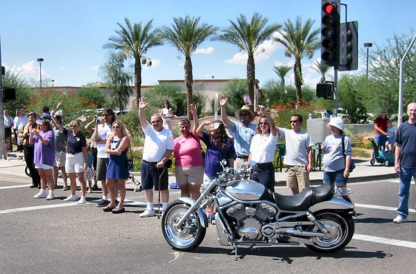 Some Of The Many Supporters On The Streets