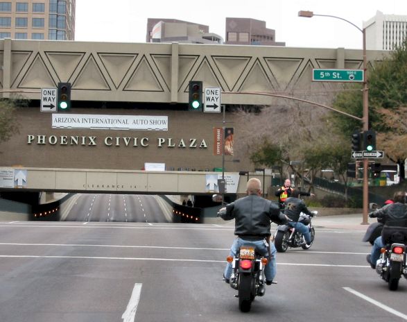 Turning Into The Civic Center