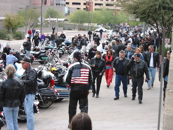 Riders Heading To The Car Show
