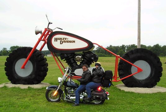 Giant Harley, Kersting's Harley Shop in North Judson, IN.