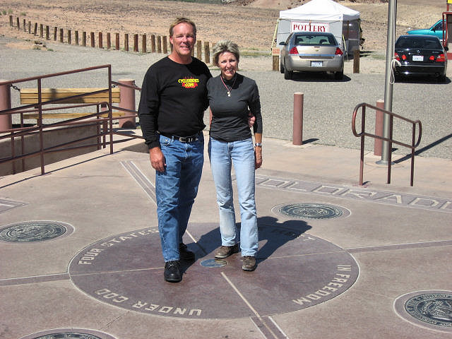 Barry and Mrs. C. at Four Corners