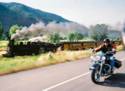 Passing Silverton Train, Durango, Colorado