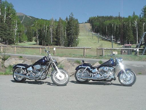 The bikes at the lift