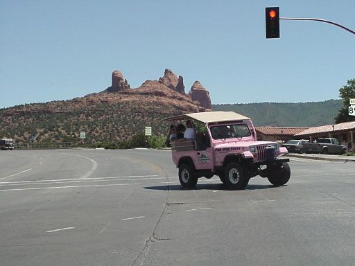 The pink jeep tours in Sedona