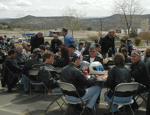 Riders Eating Lunch