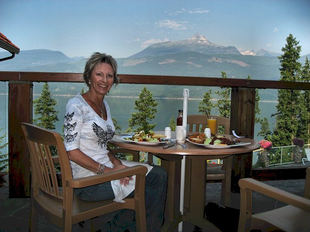 Mrs. C. at Halcyon Hot Springs, BC