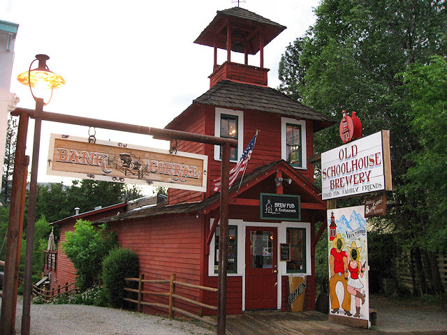Old Schoolhouse Brewery, Winthrop, WA. Our favorite place in Winthrop.