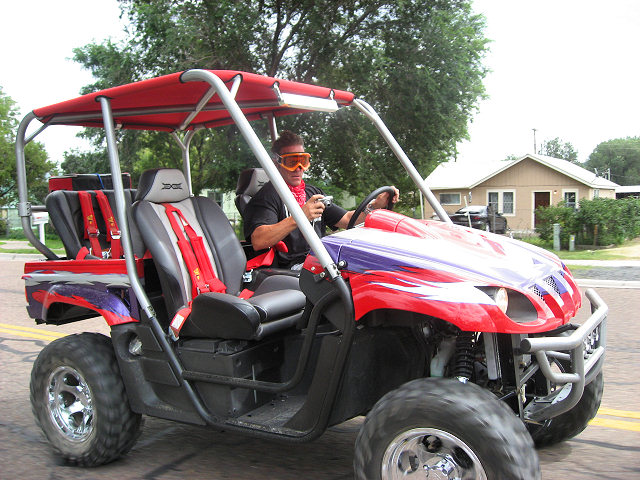Scott Pasmore in his Rhino. It is FOR SALE! 