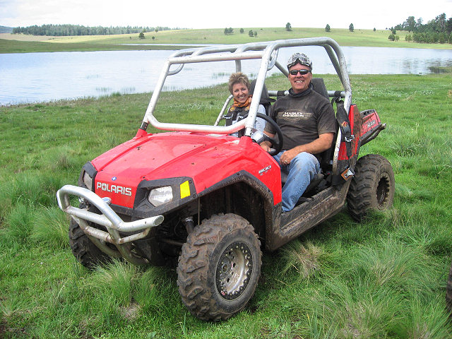 Barry and Mrs. C. Testing Out the RZR