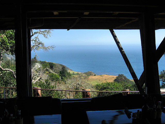 View From Nepenthe Restaurant