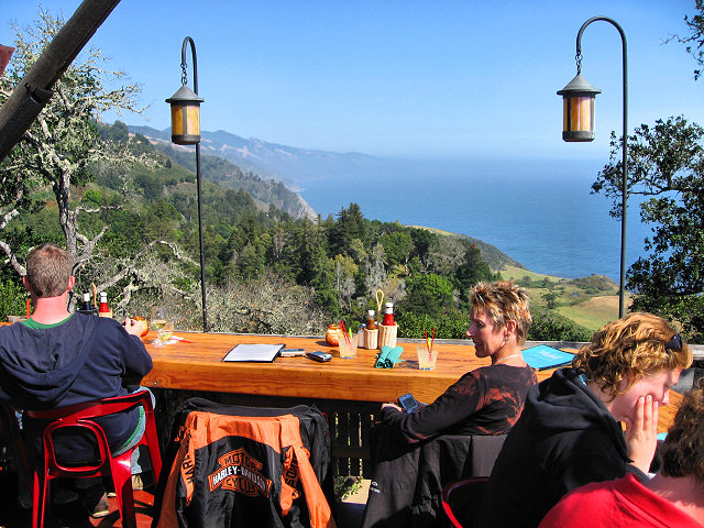 View From Nepenthe Restaurant