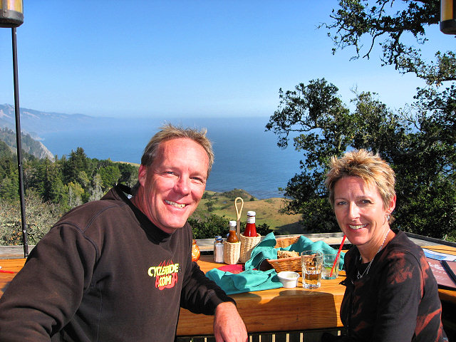 View From Nepenthe Restaurant