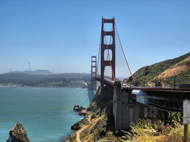 Golden Gate Bridge from Vista Overlook