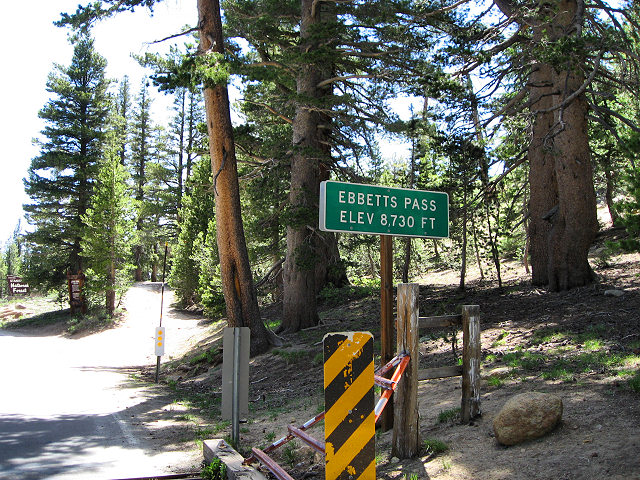 California Hwy. 4 - Ebbetts Pass Elev. 8730 FT.