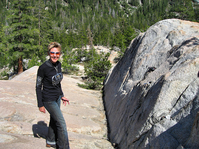 Mrs. C. Checks out the Granite