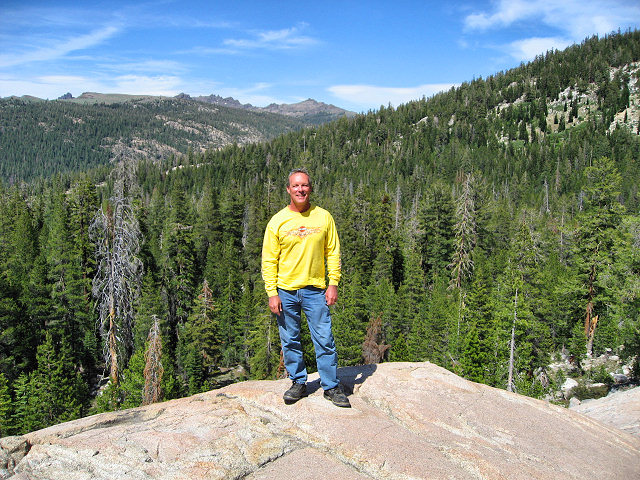 Barry on Granite for Photo Op
