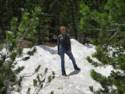 Mrs. C. in Snow on Sonora Pass Late June