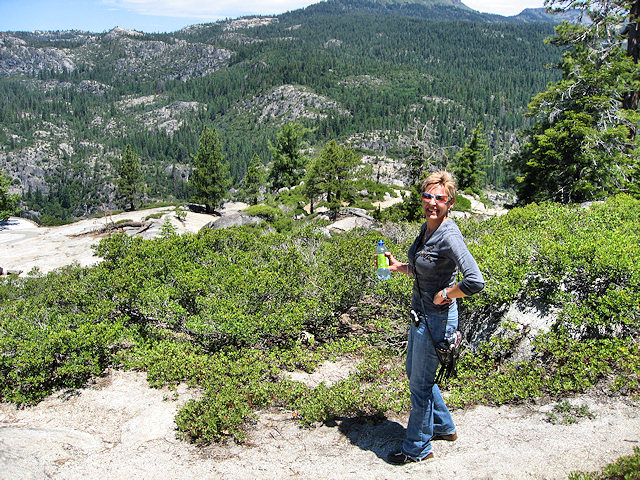 Mrs. C. Checking Out the View