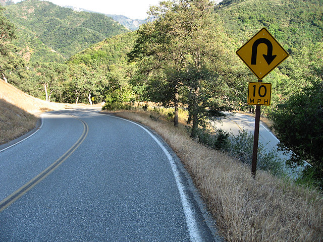 Hwy. 198 out of South Side of Sequoia National Park