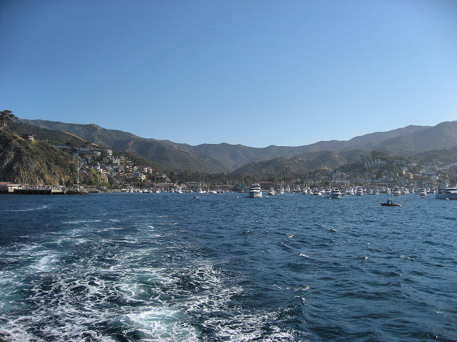 View From The Boat Going Back To Long Beach