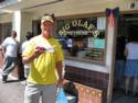 Barry With a Banana Split From Big Olaf's