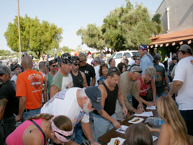 Riders Signing In