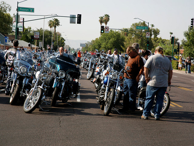 Bikes Lining Up